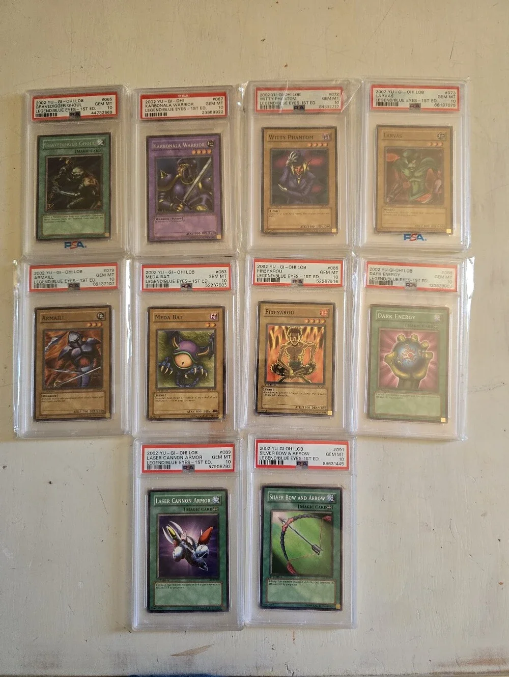 (40) PSA 10 1st. Edition LOB Slabs